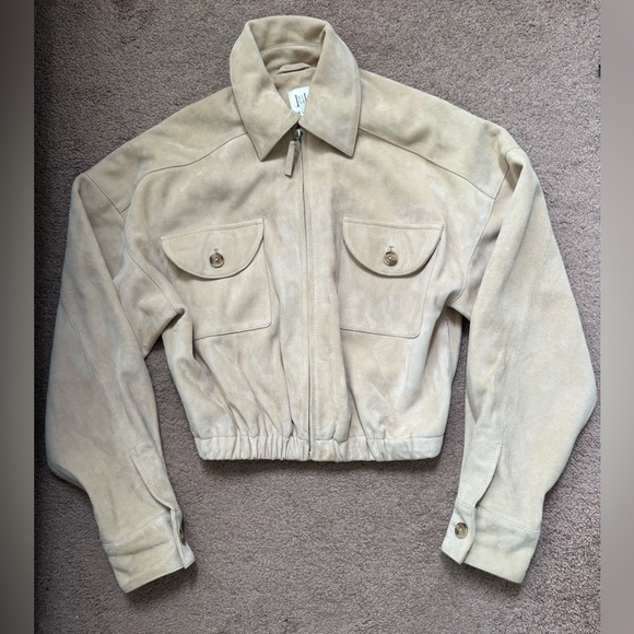 Helsa Jackets & Blazers - Tan Bomber Jacket